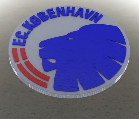 FC Kobenhavn Logo 3D Wallpaper
