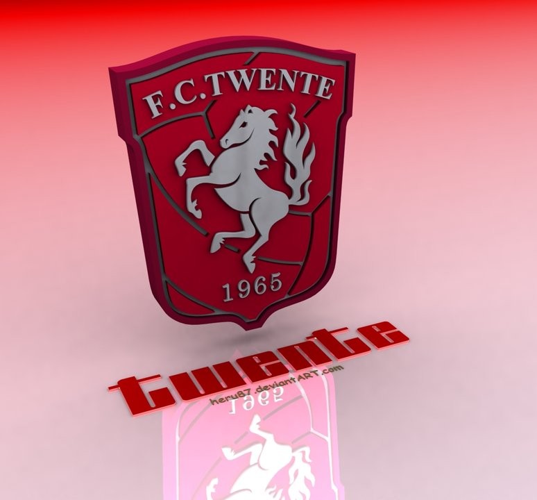 FC Twente Logo 3D Wallpaper