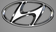Hyundai logo 3D