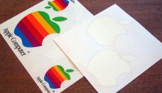 Apple logo stickers