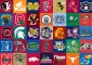 College football logos