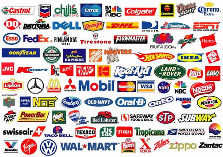 Logos for companies Wallpaper