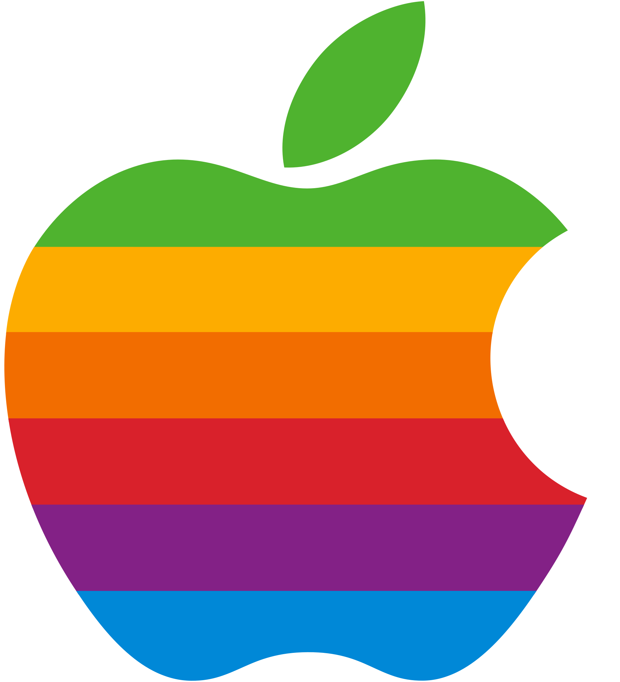 Rainbow Apple logo Wallpaper