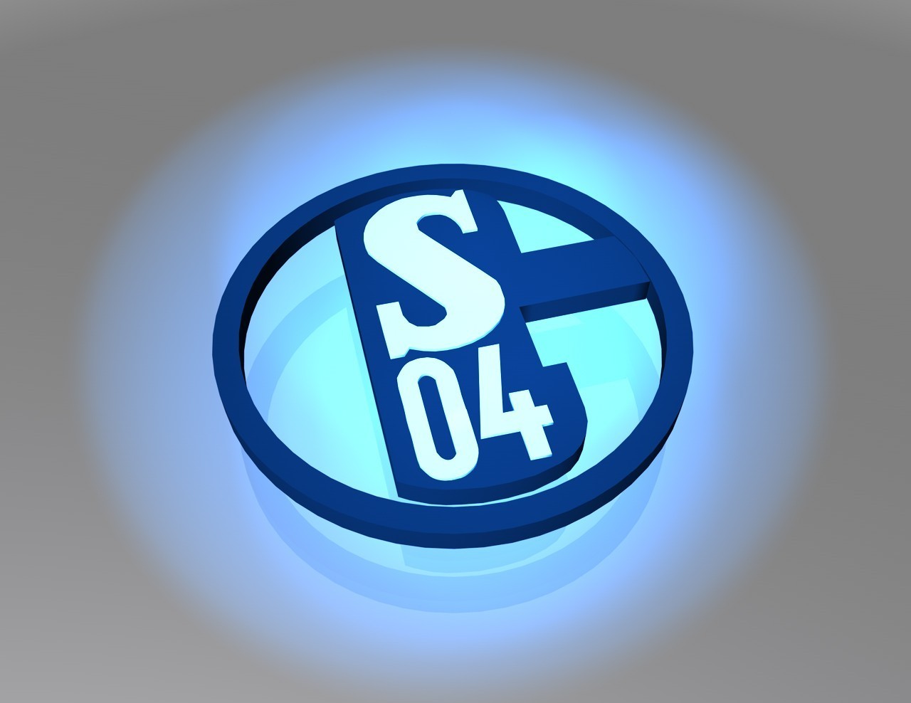 FC Schalke 04 Logo 3D Wallpaper