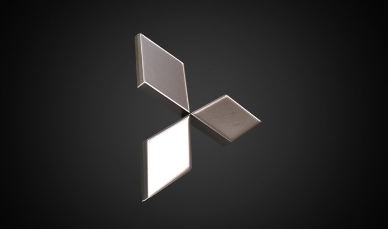 Mitsubishi logo 3D Wallpaper