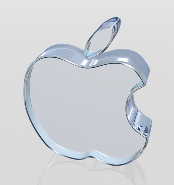 Glass Apple logo Wallpaper