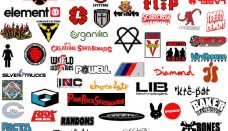 Skateboarding logos