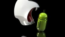 Funny Apple and Android Logo