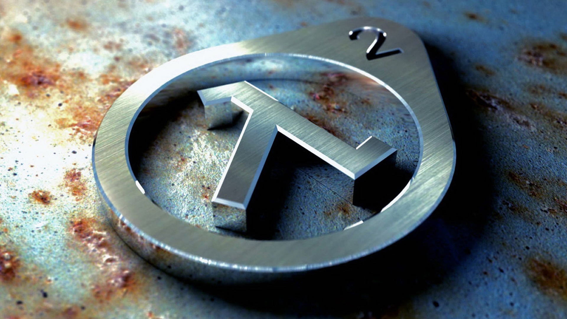 Half-Life 2 Metall Logo Wallpaper